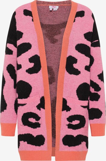 MYMO Adīta jaka, krāsa - rozā / melns, Preces skats