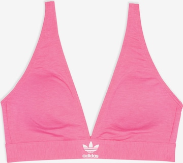 ADIDAS ORIGINALS Triangle Bra ' Unlined ' in Pink: front