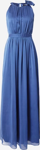 Robe de soirée SWING en bleu : devant