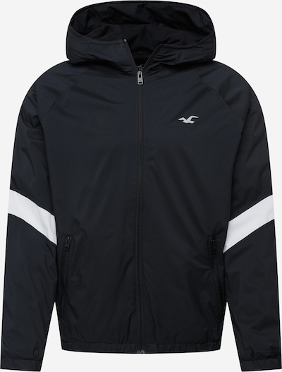 HOLLISTER Between-season jacket in Black / White, Item view