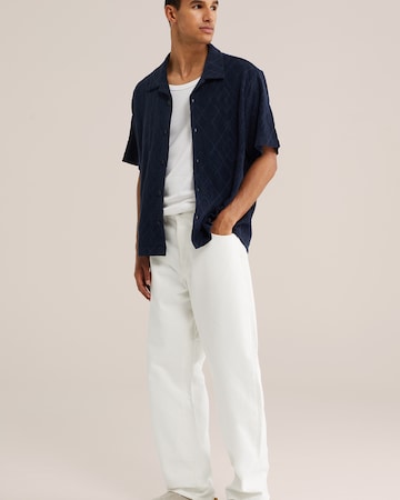 WE Fashion - Barrel Vaquero en blanco
