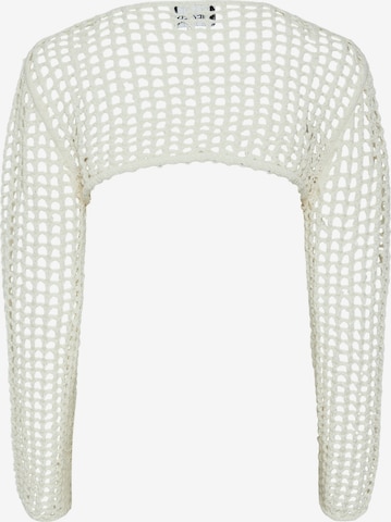 Pull-over 'SALLY' PIECES en blanc