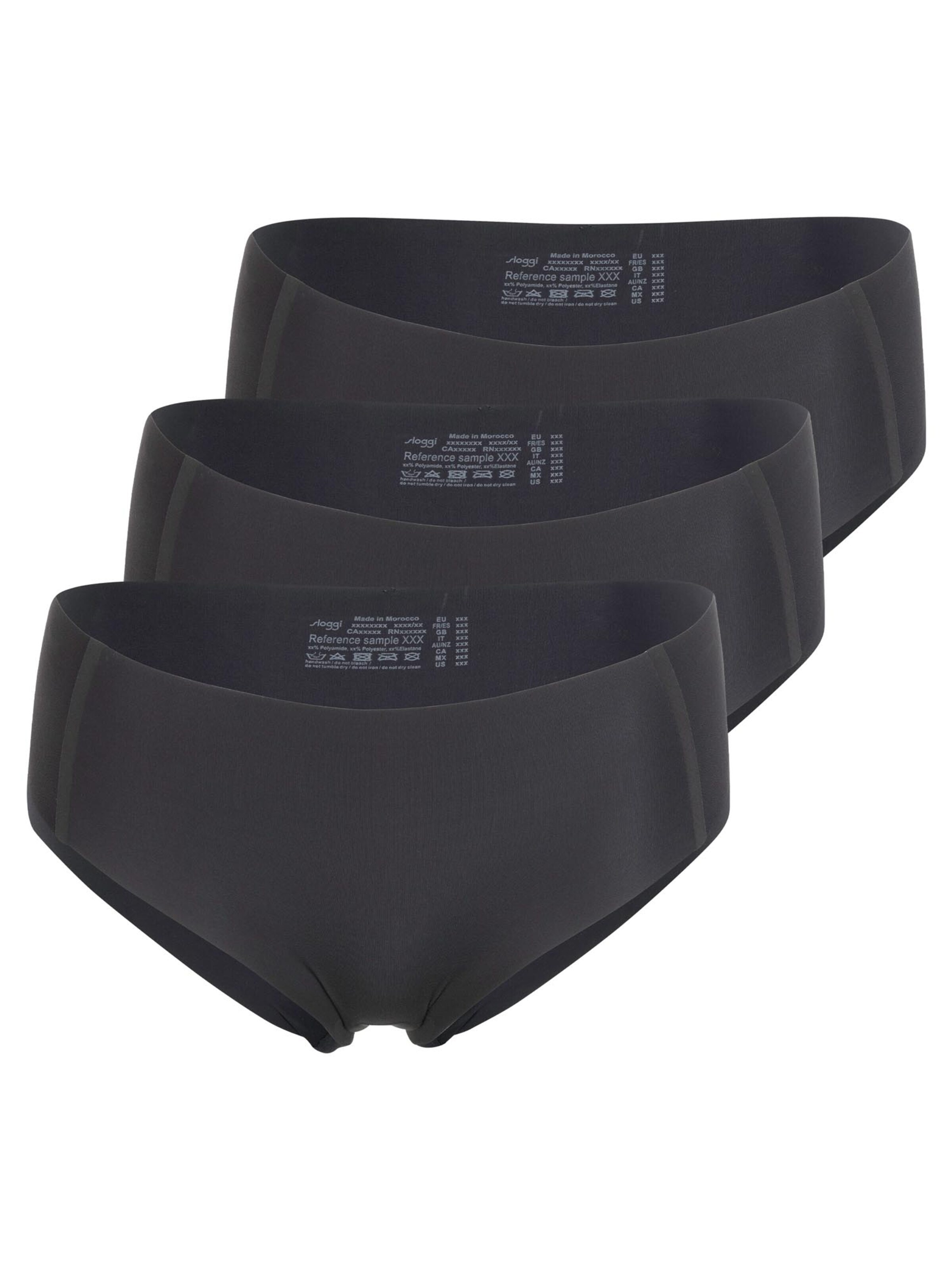SLOGGI Boyshorts 'ZERO Feel 2.0' in Black: front