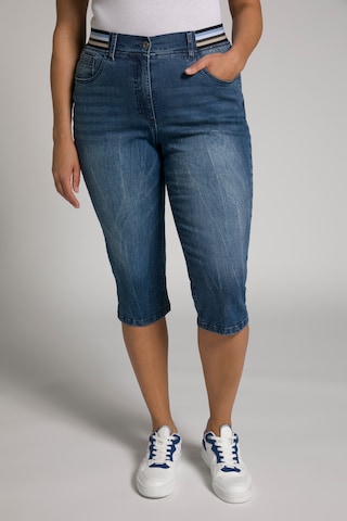 Ulla Popken Skinny Capri-Jeans 'Sophie' in Blau: predná strana