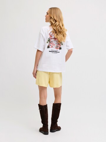 JJXX Wide leg Παντελόνι πλισέ σε κίτρινο