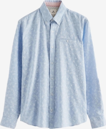 Next Regular fit Button Up Shirt in Blue: front