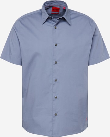 HUGO Red - Camisa 'Ebor' em azul: frente