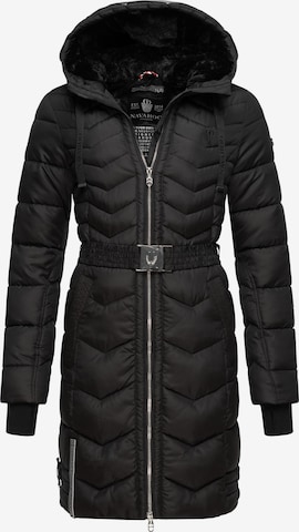 NAVAHOO Płaszcz zimowy 'Alpenveilchen' w kolorze czarny