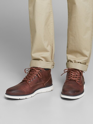 JACK & JONES Veterboots 'Tubar' in Bruin