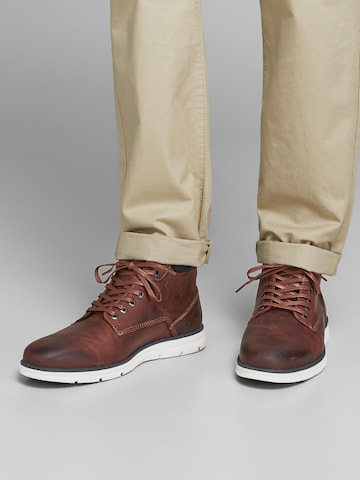 JACK & JONES Lace-Up Boots 'Tubar' in Brown