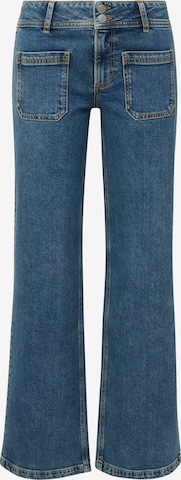 Wide Leg Jean 'Catie' QS en bleu : devant