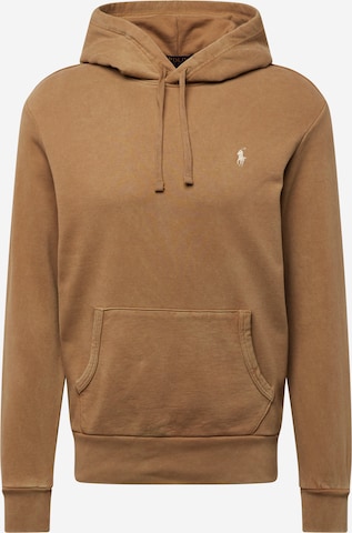 Sweat-shirt Polo Ralph Lauren en marron : devant