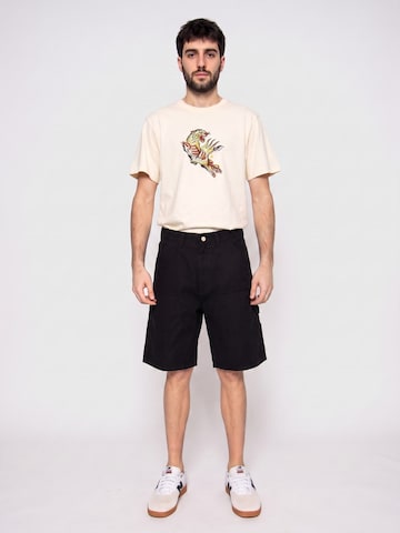 Carhartt WIP Baggy Broek 'Double Knee' in Zwart: voorkant