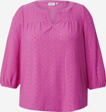 ONLY Carmakoma - Blusa 'CARSANDRA' en rosa: frente
