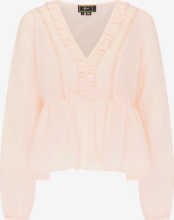 faina Blouse in Roze: voorkant