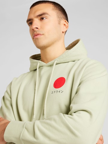 EDWIN Sweatshirt 'Japanese Sun' i grön