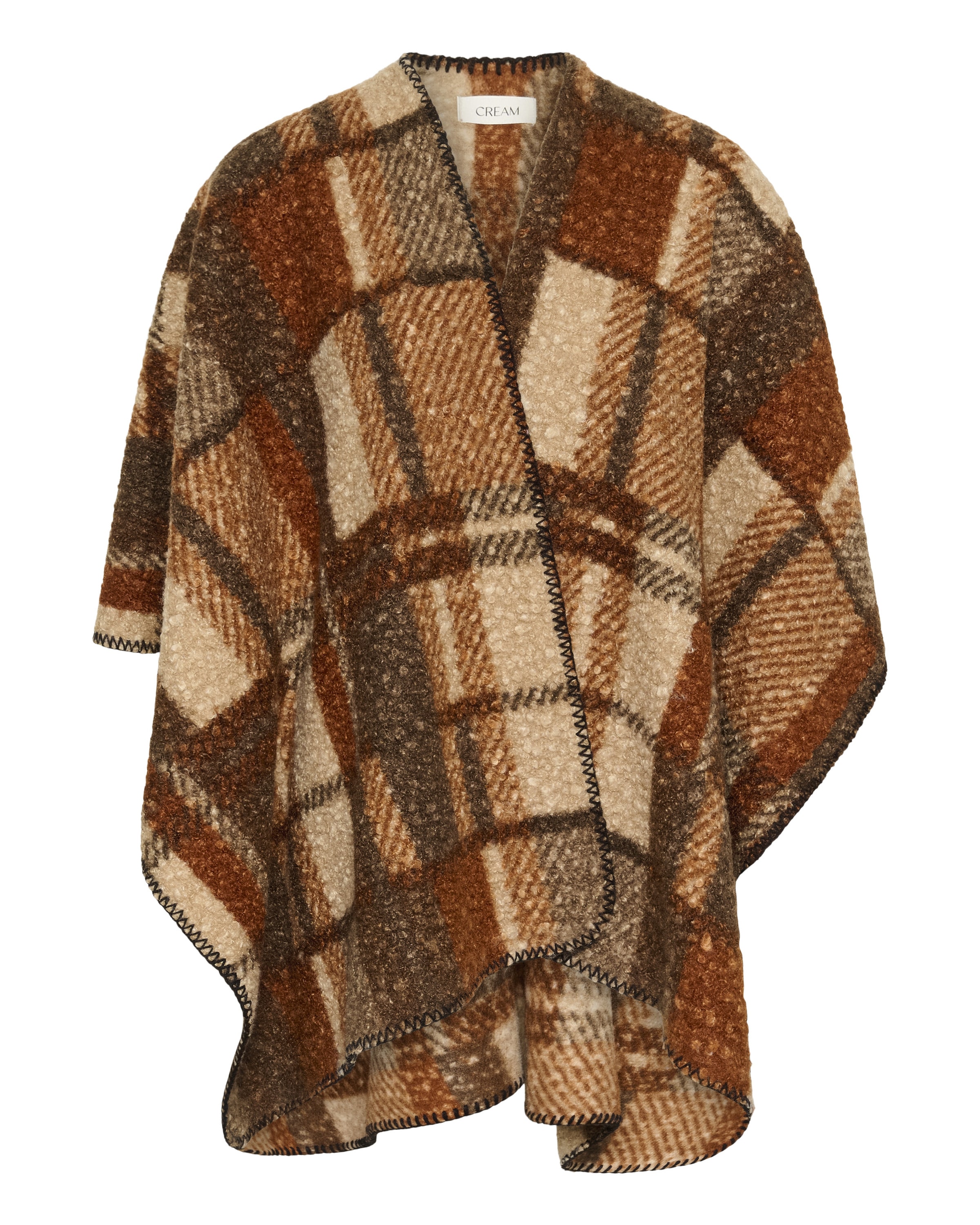 Cream Poncsó 'CRBlye' - vegyes színek: elől