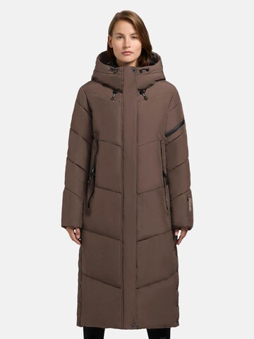 khujo Winter coat 'Sonje6-YM' in Brown: front