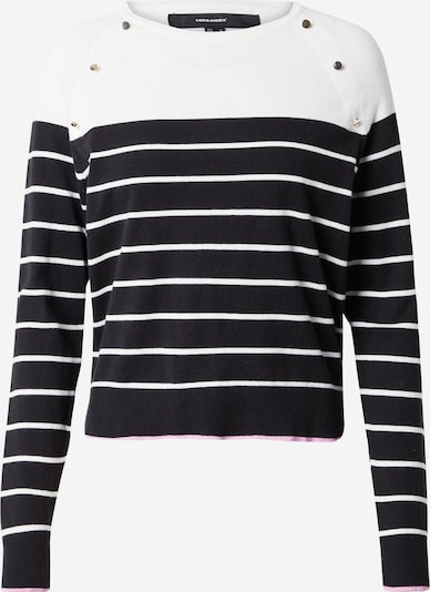 VERO MODA Sweter 'ALMA' w kolorze czarny / białym, Podgląd produktu