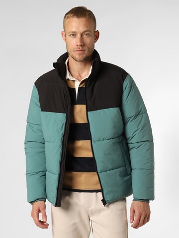 Aygill's Between-Season Jacket in Blue: front