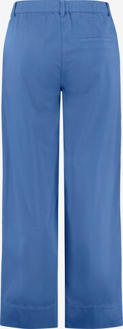 SAMOON Wide Leg Hose in Blau