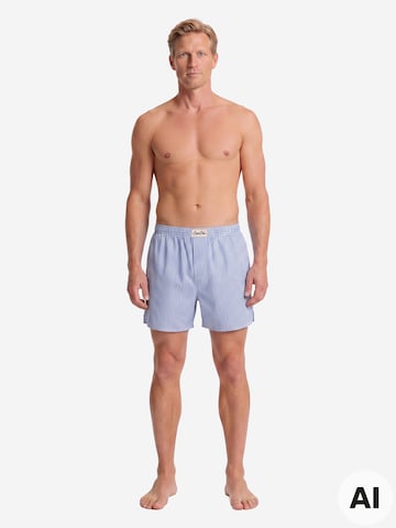 Boxers ' Mix Karos ' Sugar Pine en bleu : devant