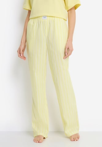 Copenhagen Studios - Calças de pijama em amarelo: frente