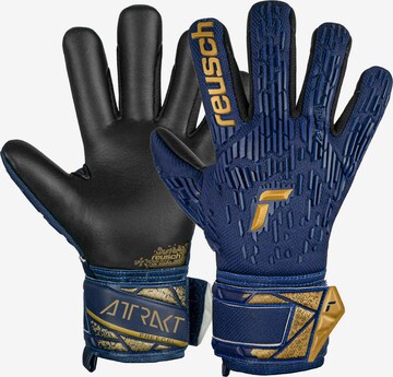 REUSCH Athletic Gloves 'Attrakt Freegel' in Blue: front