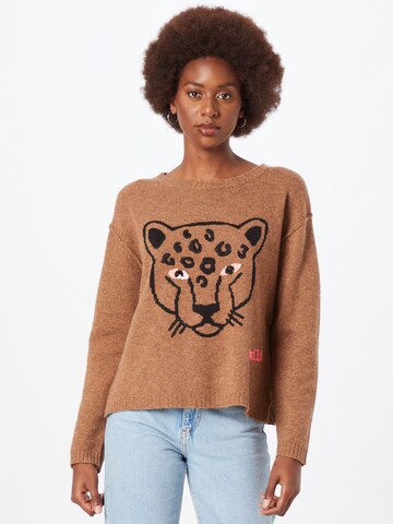 Grace Pullover in Braun: Vorderseite