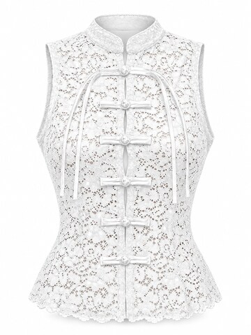 Camicia da donna di Ombre in bianco: frontale