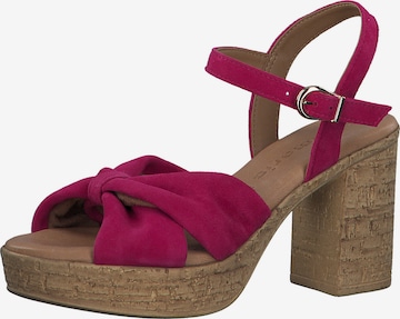 TAMARIS Sandals in Pink: front