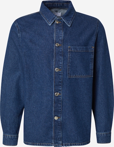 DAN FOX APPAREL Button Up Shirt 'Essential' in Blue denim, Item view