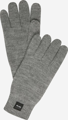 Only & Sons Full Finger Gloves in Grey: front