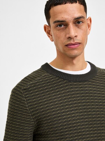 SELECTED HOMME Pullover 'Coin' in Grün