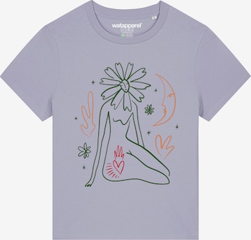 T-shirt 'Love And Flex' Watapparel en violet : devant