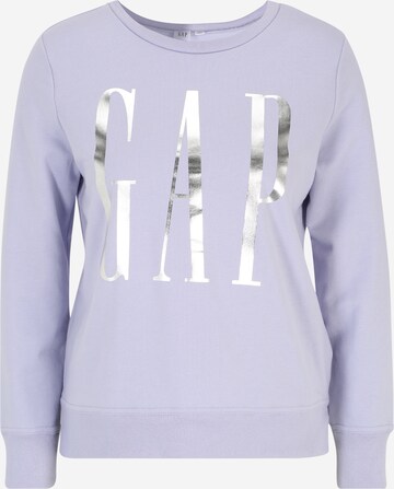 Gap Petite Sweatshirt in Purple: front