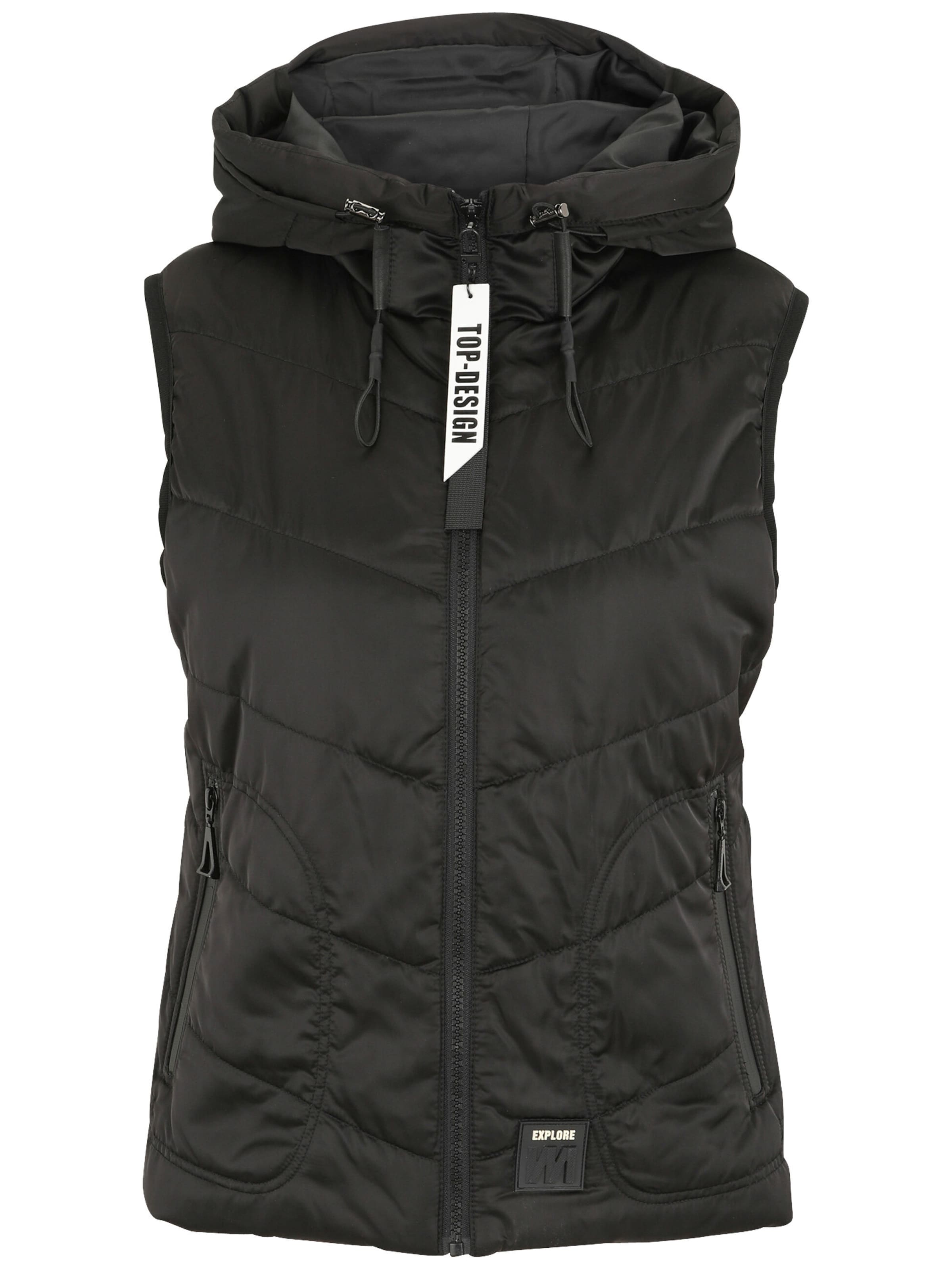 Doris Streich Weste in Schwarz: Vorderseite