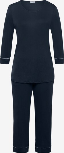 Hanro Pyjama ' Natural Comfort ' en bleu foncé, Vue avec produit