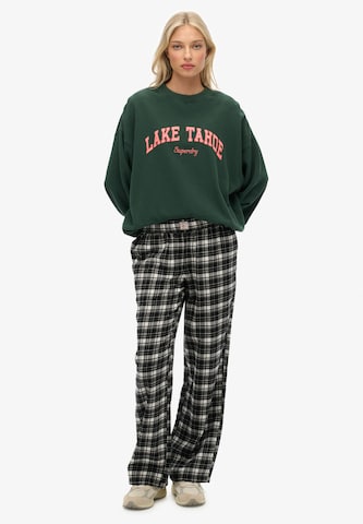 Wide Leg Pantalon Superdry en noir