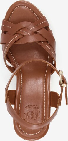 Dune LONDON Sandalen met riem 'KORAL' in Bruin