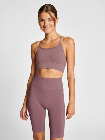 Hummel Bralette Sports bra 'Tiffy' in Pink: front