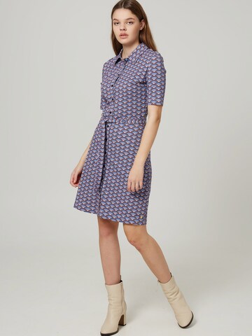 4funkyflavours Shirt Dress 'Wild Side' in Blue