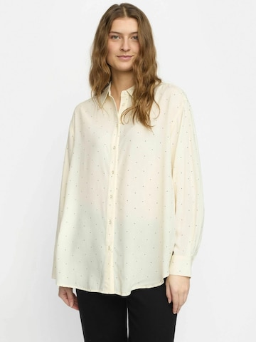 T-shirt ' SRMargot ' Soft Rebels en beige : devant