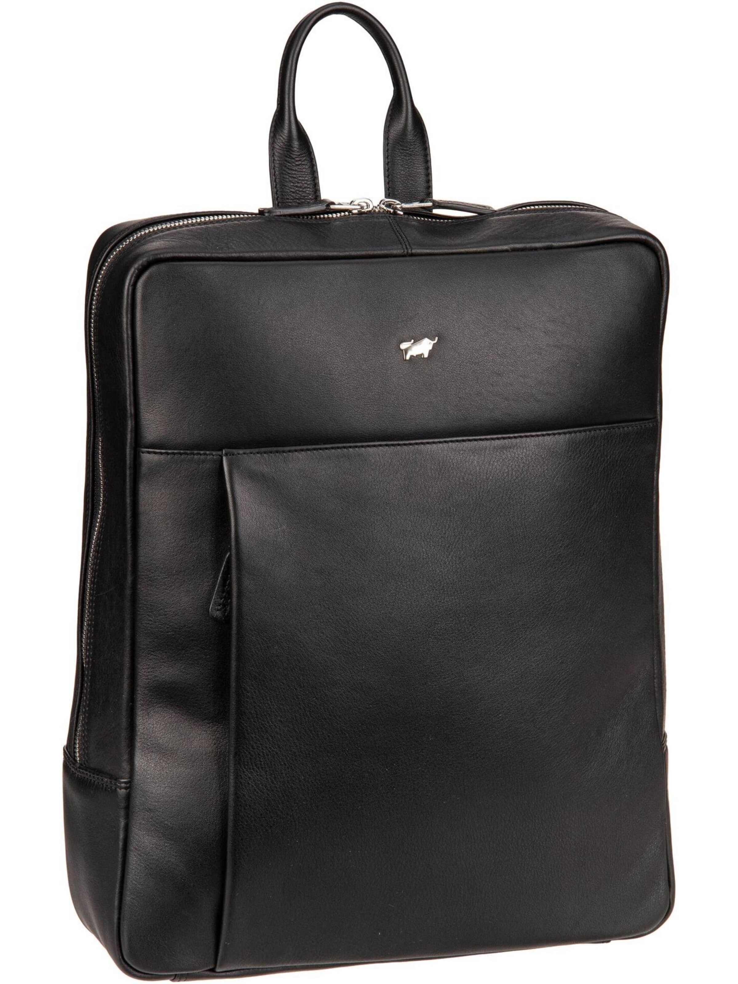 Braun Büffel Rucksack in Schwarz: Vorderseite