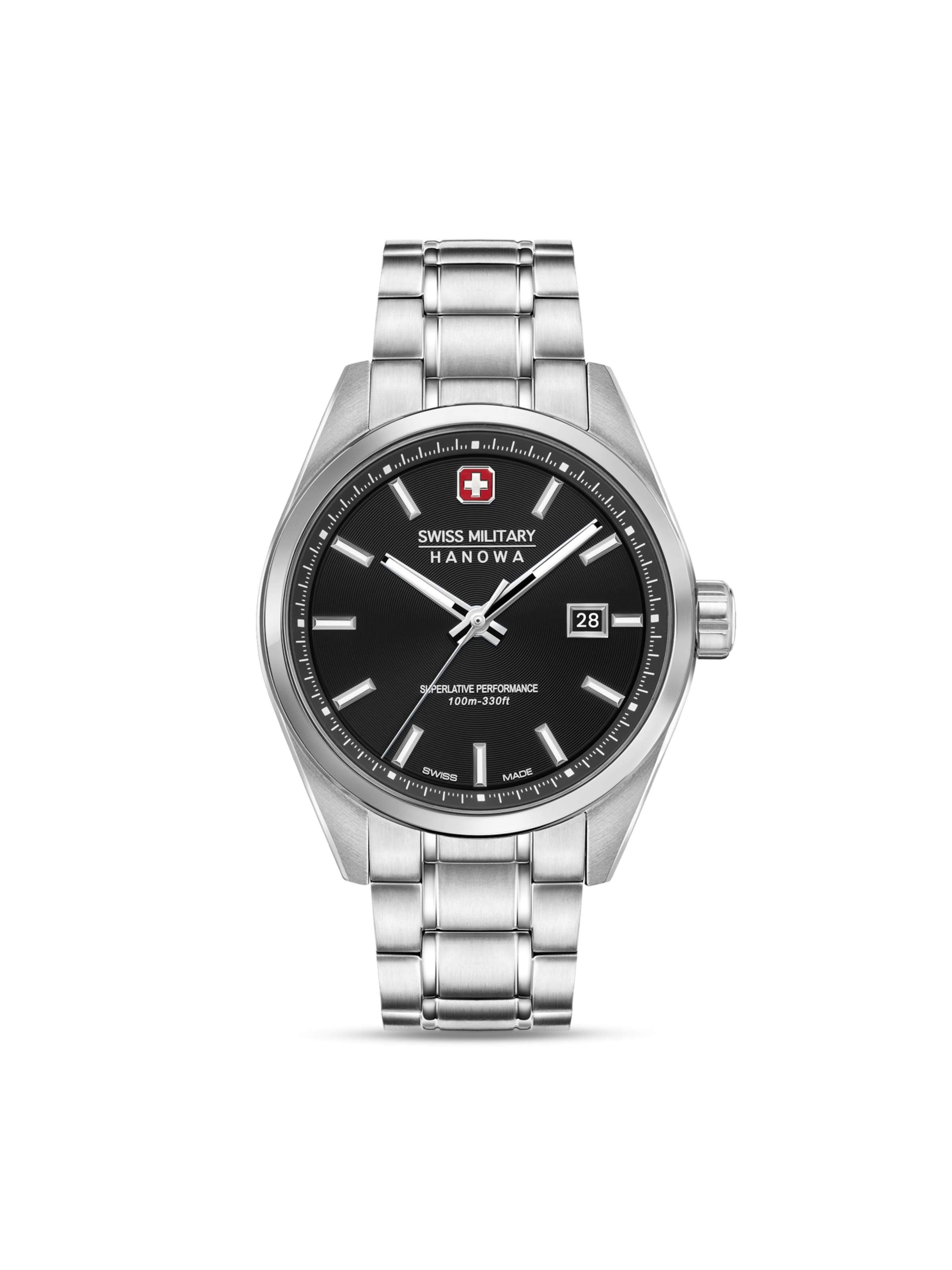 SWISS MILITARY HANOWA Analog watch ' PIONEER ' in Silver: front