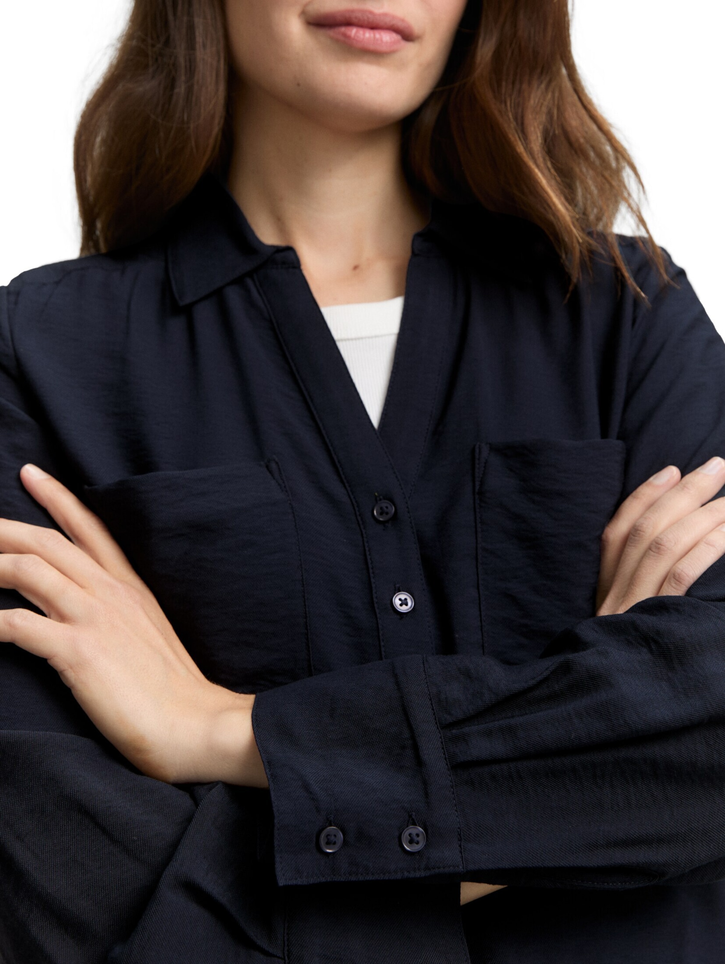 TOM TAILOR Blouse in Blauw