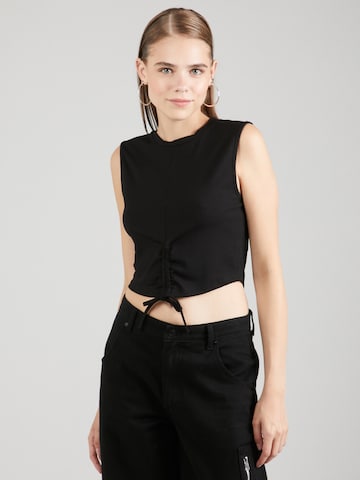 ABOUT YOU Top 'Erin' in Black: front