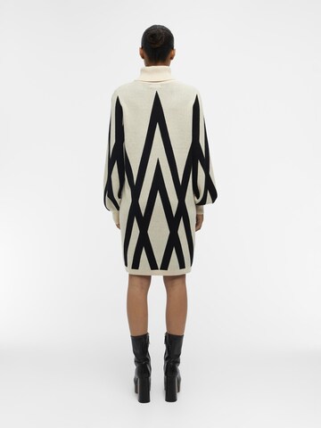 OBJECT Knit dress 'OBJRAY' in Beige