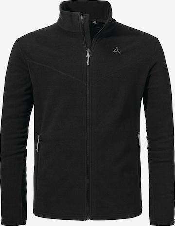 Veste en polaire fonctionnelle ' Hiking Fleece Jk Style Qutang ' Schöffel en noir : devant