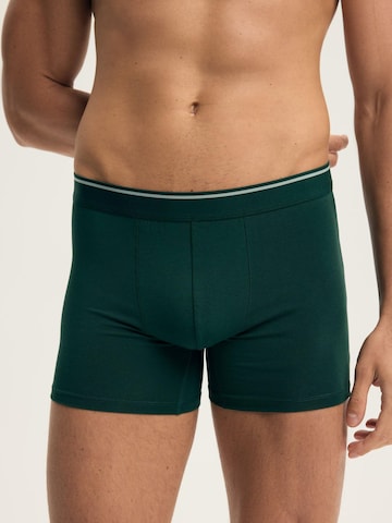 ESOTIQ Boxershorts 'Boxershorts Doppelpack aus Baumwolle Mix Atmungsaktiv bequem Able' in Groen